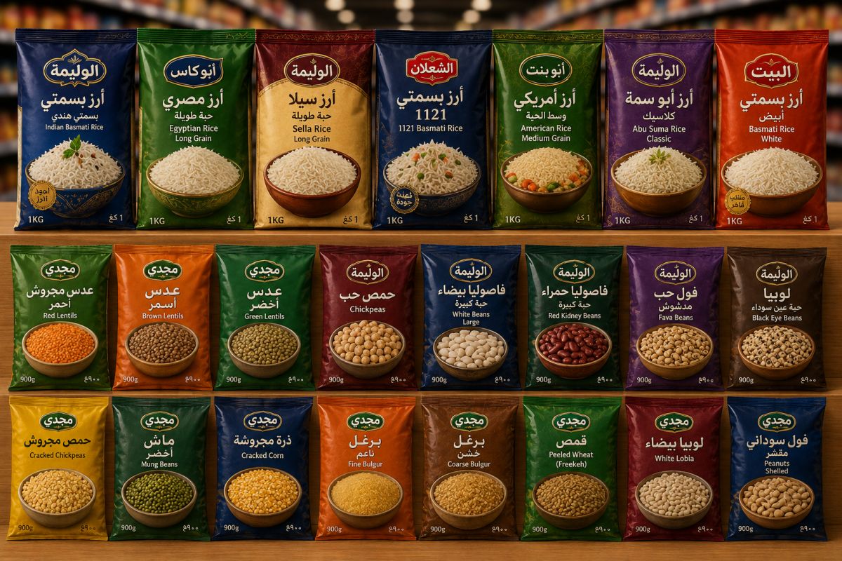 الارز و البقوليات