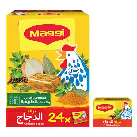 ماجي مرق دجاج مكعبات مصري 18 غم علبة (24)